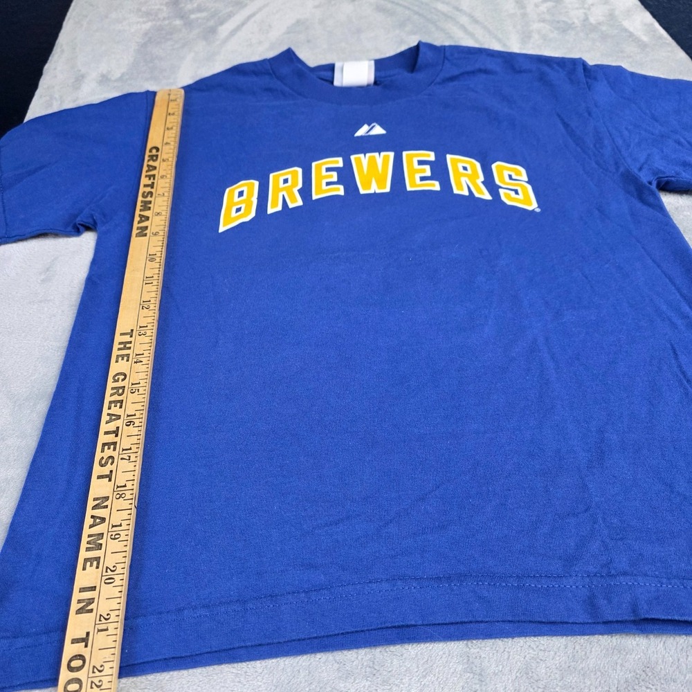 Milwaukee Brewers Ryan Braun #8 Majestic Graphic Shirt Youth L - Picture 5 of 5